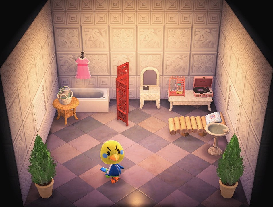 Twiggy house interior in Animal Crossing: New Horizons