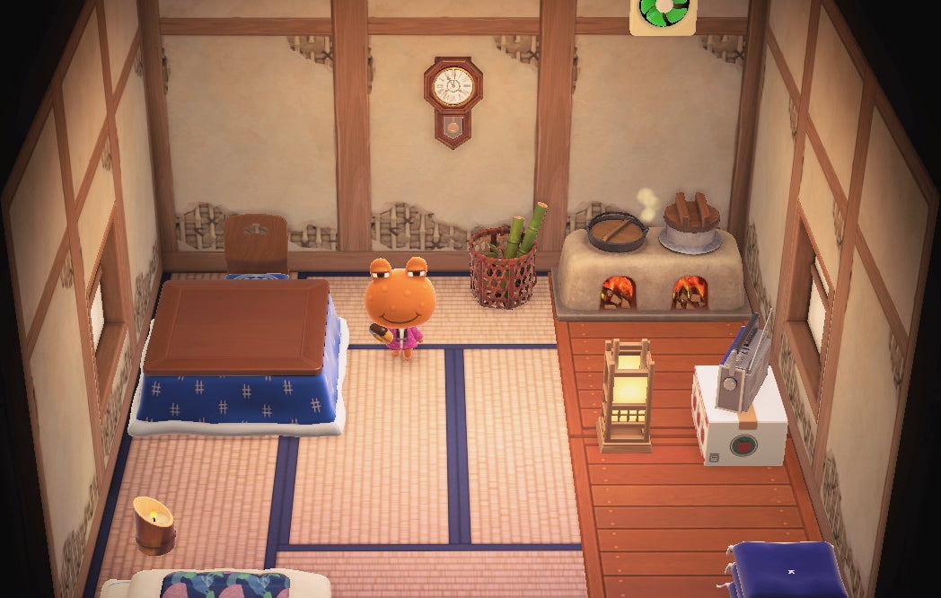 Wart Jr. house interior in Animal Crossing: New Horizons