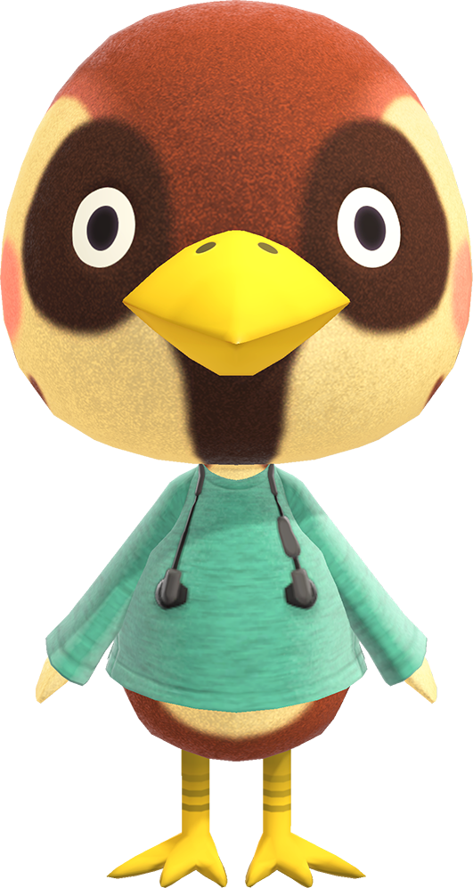 Sparro - Animal Crossing character