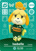 Isabelle - Kimono #215 - Animal Crossing Series 3 amiibo Card