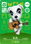 K.K. Slider #101 - Animal Crossing Series 2 amiibo Card