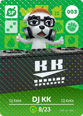DJ KK #003 - Animal Crossing Series 1 amiibo Card
