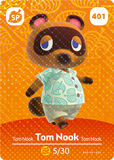 Tom Nook #401 - Animal Crossing Series 5 amiibo Card