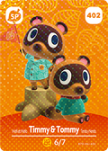 Timmy & Tommy #402 - Animal Crossing Series 5 amiibo Card
