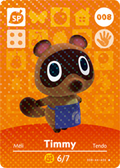 Timmy #008 - Animal Crossing Series 1 amiibo Card