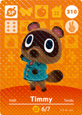 Timmy - Suit #310 - Animal Crossing Series 4 amiibo Card