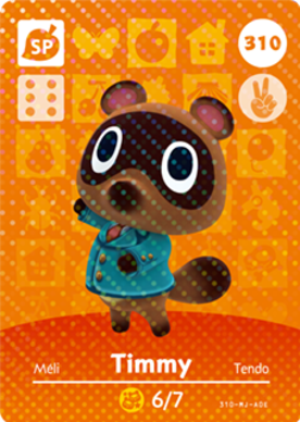 Timmy - Suit #310 - Animal Crossing Series 4 amiibo Card