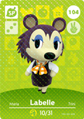 Labelle #104 - Animal Crossing Series 2 amiibo Card