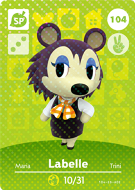 Labelle #104 - Animal Crossing Series 2 amiibo Card