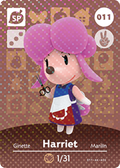 Harriet #011 - Animal Crossing Series 1 amiibo Card