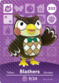 Blathers #202 - Animal Crossing Series 3 amiibo Card