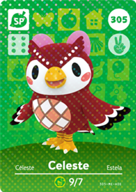 Celeste #305 - Animal Crossing Series 4 amiibo Card