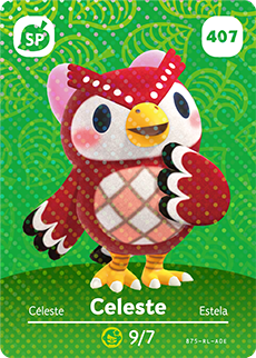 Celeste #407 - Animal Crossing Series 5 amiibo Card