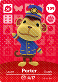 Porter #109 - Animal Crossing Series 2 amiibo Card
