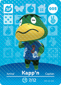 Kapp'n #005 - Animal Crossing Series 1 amiibo Card