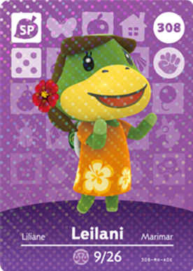 Leilani #308 - Animal Crossing Series 4 amiibo Card