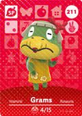 Grams #211 - Animal Crossing Series 3 amiibo Card