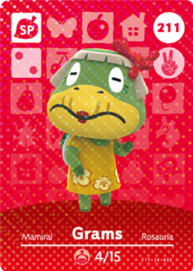 Grams #211 - Animal Crossing Series 3 amiibo Card