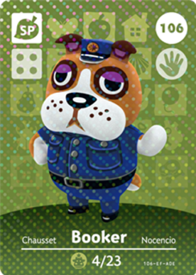 Booker #106 - Animal Crossing Series 2 amiibo Card