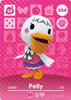 Pelly #204 - Animal Crossing Series 3 amiibo Card