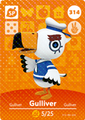 Gulliver #314 - Animal Crossing Series 4 amiibo Card