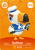 Gulliver #418 - Animal Crossing Series 5 amiibo Card