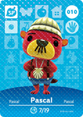 Pascal #010 - Animal Crossing Series 1 amiibo Card