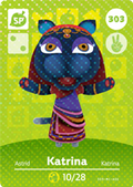 Katrina #303 - Animal Crossing Series 4 amiibo Card