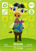 Gracie #307 - Animal Crossing Series 4 amiibo Card