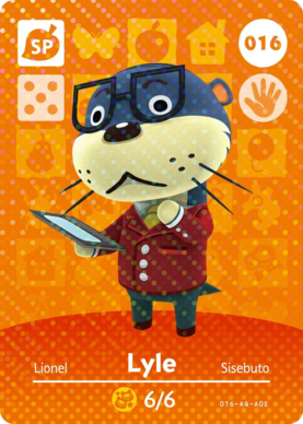 Lyle #016 - Animal Crossing Series 1 amiibo Card