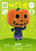 Jack #117 - Animal Crossing Series 2 amiibo Card