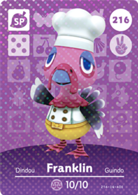 Franklin #216 - Animal Crossing Series 3 amiibo Card