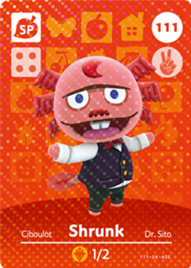 Shrunk #111 - Animal Crossing Series 2 amiibo Card