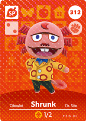 Shrunk - Loud Jacket #312 - Animal Crossing Series 4 amiibo Card