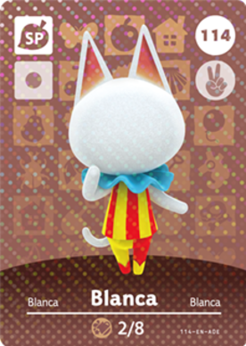 Blanca #114 - Animal Crossing Series 2 amiibo Card