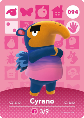 Cyrano #094 - Animal Crossing Series 1 amiibo Card