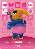 Cyrano #094 - Animal Crossing Series 1 amiibo Card