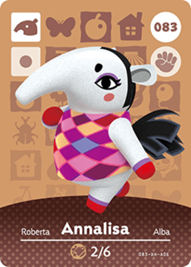 Annalisa #083 - Animal Crossing Series 1 amiibo Card