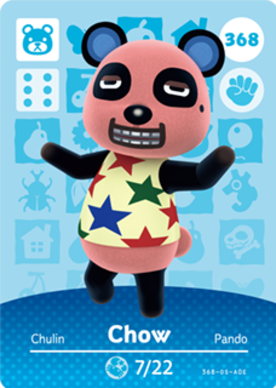 Chow #368 - Animal Crossing Series 4 amiibo Card