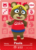 Paula #224 - Animal Crossing Series 3 amiibo Card