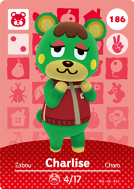 Charlise #186 - Animal Crossing Series 2 amiibo Card