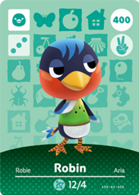 Robin #400 - Animal Crossing Series 4 amiibo Card