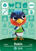 Robin #400 - Animal Crossing Series 4 amiibo Card