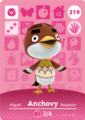 Anchovy #219 - Animal Crossing Series 3 amiibo Card