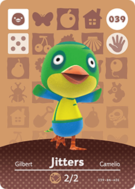 Jitters #039 - Animal Crossing Series 1 amiibo Card