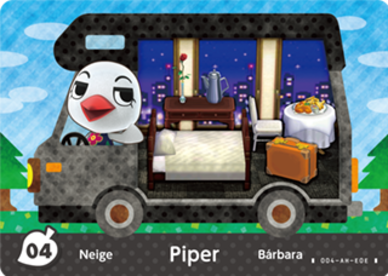 Piper #WA04 - Animal Crossing Welcome amiibo Card