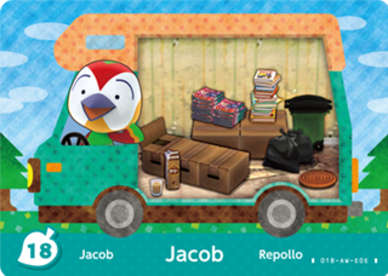 Jacob #WA18 - Animal Crossing Welcome amiibo Card