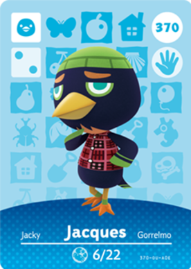 Jacques #370 - Animal Crossing Series 4 amiibo Card