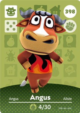 Angus #398 - Animal Crossing Series 4 amiibo Card