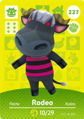 Rodeo #227 - Animal Crossing Series 3 amiibo Card